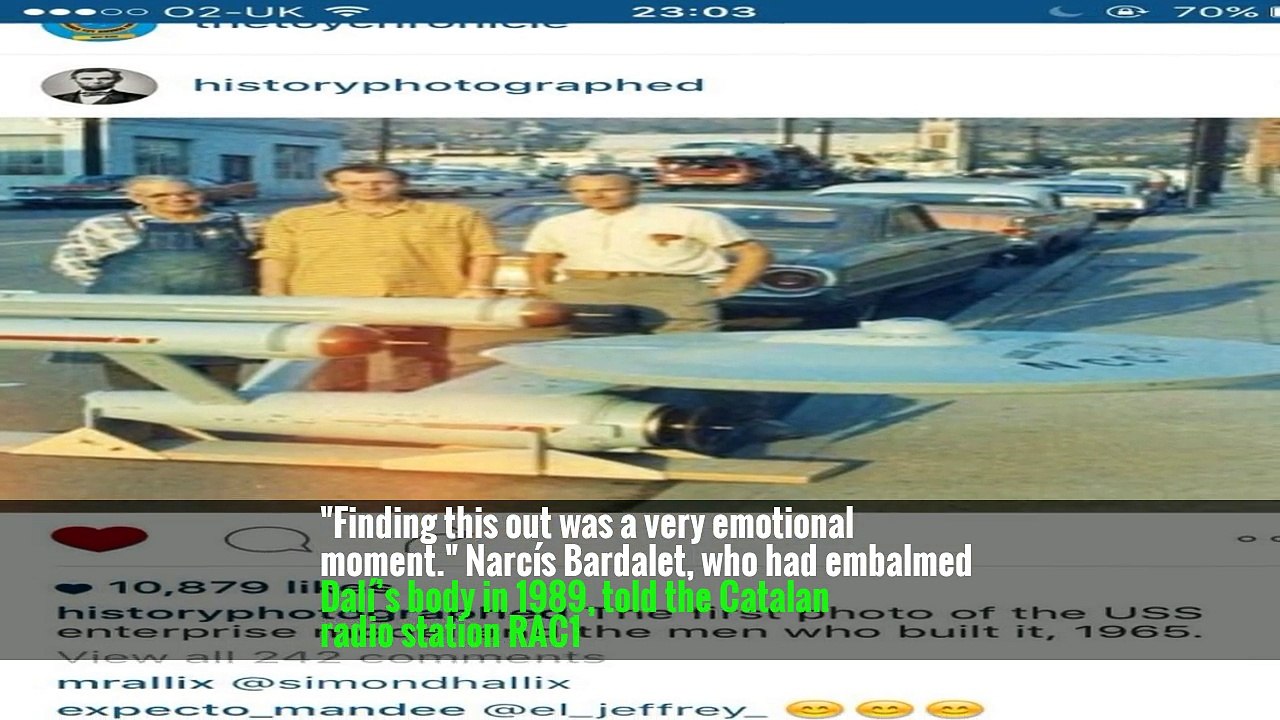 Mustache Intact, Salvador Dalí’s Remains Are Exhumed in Paternity Suit