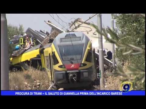 Procura di Trani | Il saluto di Giannella prima dell'incarico barese