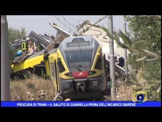 Procura di Trani  | Il saluto di Giannella prima dell'incarico barese