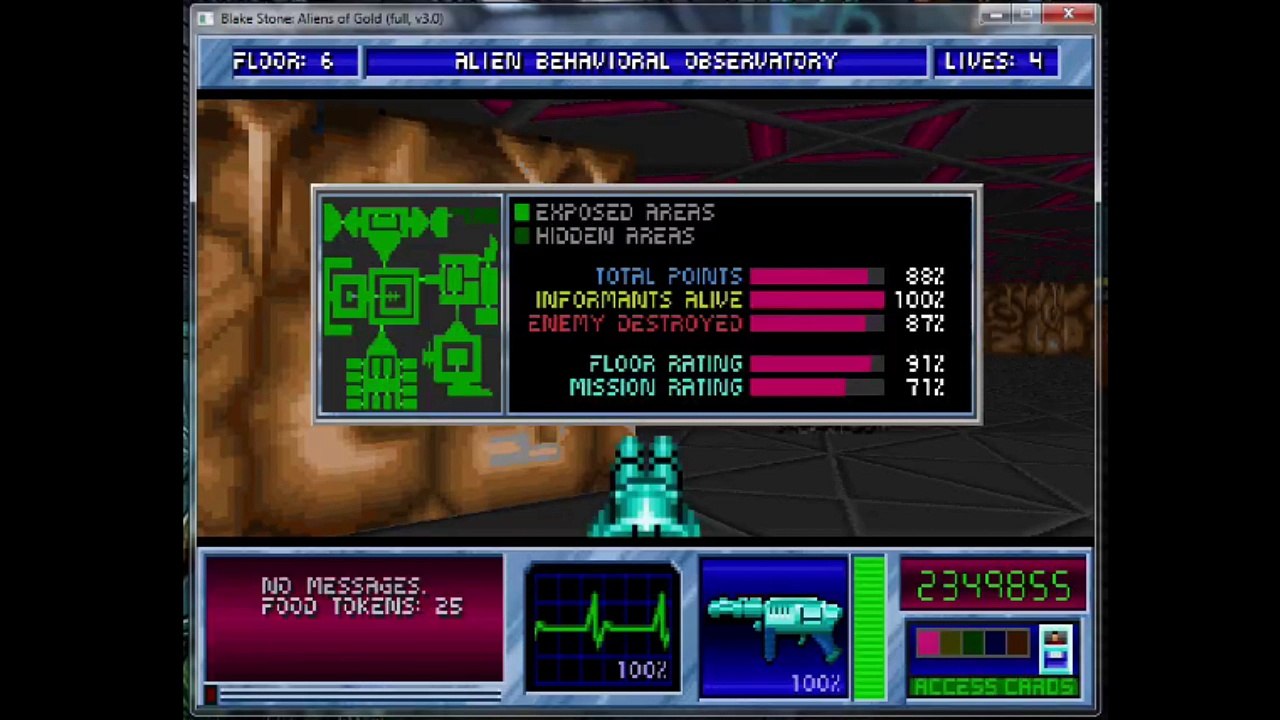 Let's Play Blake Stone: AoG (Blind) 17: Turrets...