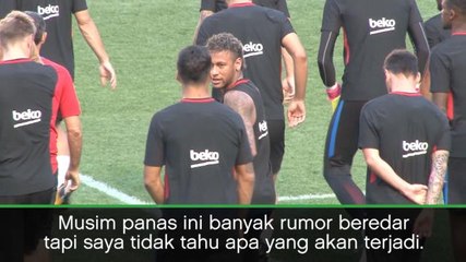 Download Video: SOSIAL: Sepakbola: Hanya Neymar Yang Tahu Apakah Ia Akan Bertahan - Busquets