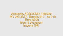 MV AGUSTA  Brutale 910   cc 910