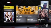 Chris Weidman vs Kelvin Gastelum - Simulação EA SPORTS UFC 2 (2)