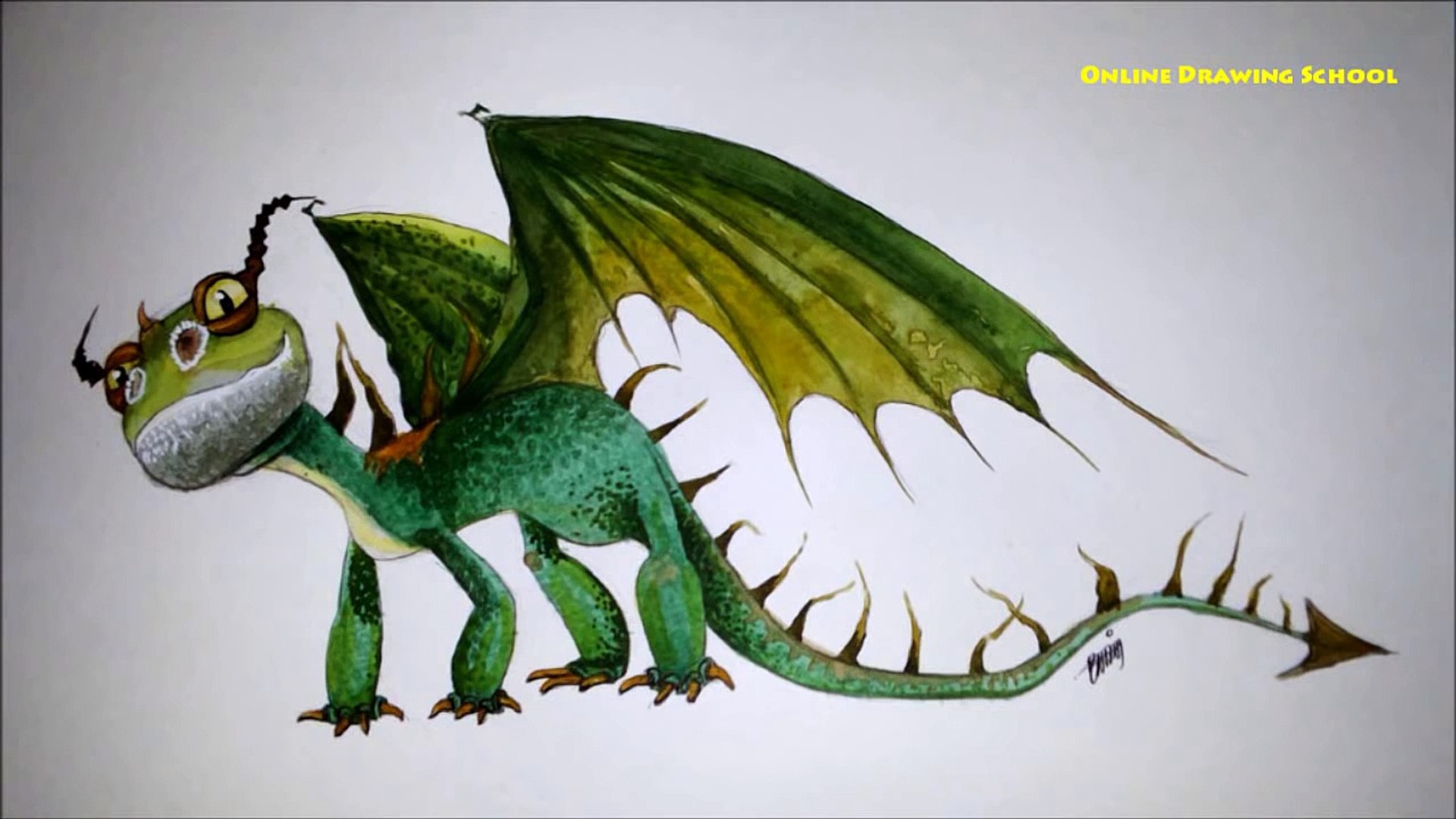 How to Draw Terrible Terror from How to Train Your Dragon and How to Train Your Dragon 2.