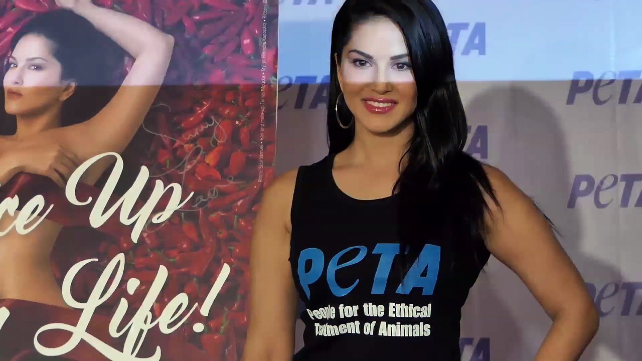 Sunny Leone At The Launch Of Peta Newest Vegetarian Campaign
