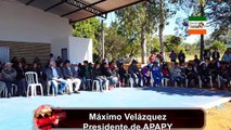 MÁXIMO VELÁZQUE PRESIDENTE ASOCIACIÓN DE PRODUCTORES AGROPECUARIOS POJOAJU DE YASY CAÑY
