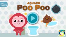 Bebé baño por dibujos animados Niños juego Juegos aprendizaje orinal tiempo baño formación Pepi