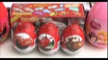 33 Surprise Eggs Kinder Surprise Spongebob Mickey Mouse Disney Pixar Cars Eggs
