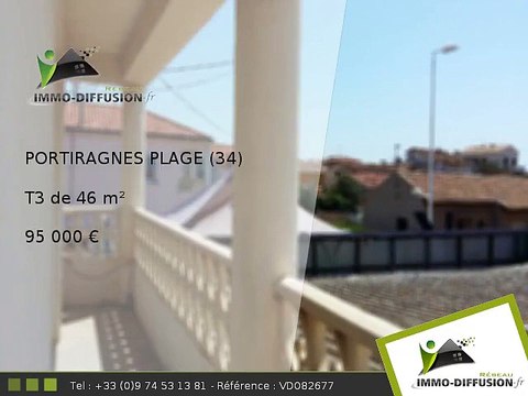 T3 A vendre Portiragnes plage 46m2 - 95 000 Euros