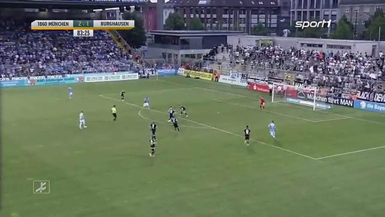 1860 München 3:1 Burghausen (German Regionalliga (Bavaria) 21 July 2017)