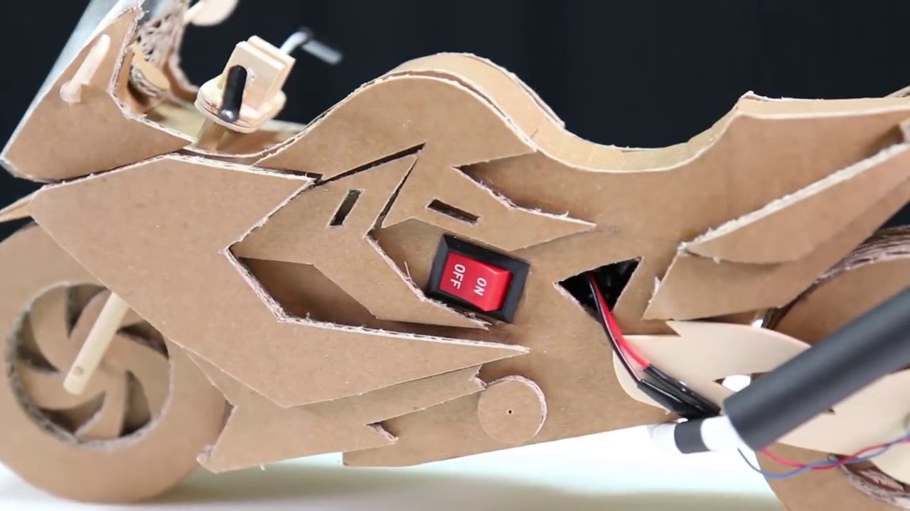 How to make Toy Motocycle(BMW F800GT) Amazing Cardboard DIY video