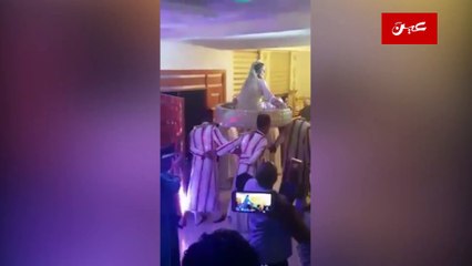 جنات تغنى فى حفل خطوبتها