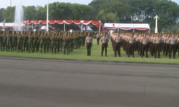 728 Calon Perwira TNI-Polri Gladi Resik Pelantikan di Istana