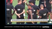 Neymar en retard à l'entraînement du Barça, Luis Suarez le sanctionne d'une claque (vidéo)