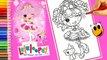 Coloring Lalaloopsy dolls Jewel Sparkles | We're lalaloopsy dolls for girls educational video KOKI