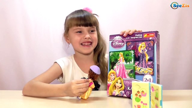 ✔ Принцесса София. Мастер класс по изготовлению картинки из блесток от Поли / Sofia the First ✔