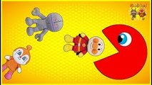 Colors for Kids Learn with Anpanman gradually Dokin chan - Pac-Man Colors - Anime Colors