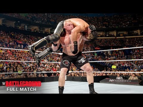 FULL MATCH — Seth Rollins vs Brock Lesnar - WWE World Heavyweight Title Match- WWE Battleground 2015
