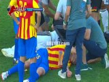 شاهد اصابة قاسية في أول مباراة في البطولة العربية بين نصر حسين داي الجزائري والوحدة الاماراتي