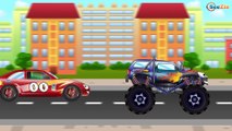 ✔ Monster Truck, Coches de carreras. Caricaturas de carros. Tiki Taki Coches. Episodio 6 ✔