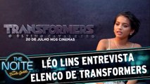 Léo Lins entrevista elenco de Transformers