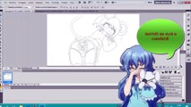 speed drawing loli topo girl ecchi