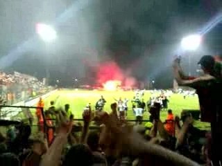 fin du match Libourne Caen