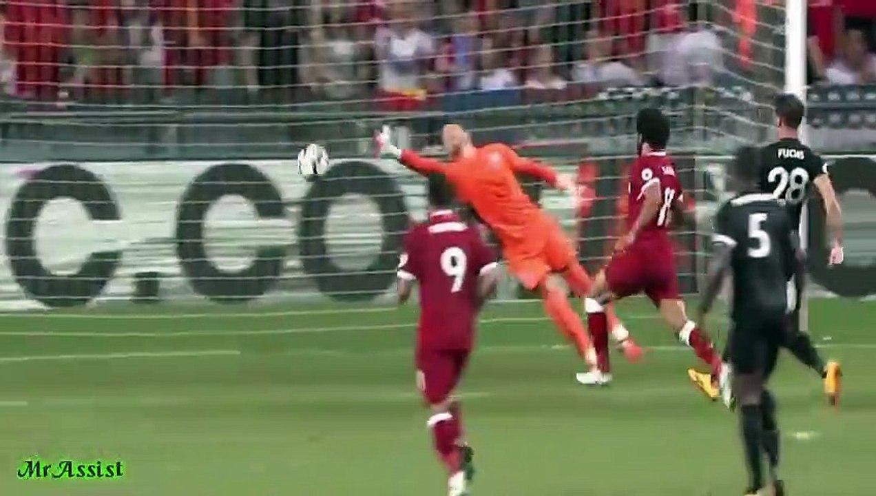 ملخص تألق محمد صلاح امام ليستر سيتي اليوم سجل هدف وصنع هدف 22-7-2017