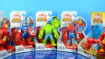 Playskool Heroes Marvel Super Hero Adventures Mech Armor Captain America Iron Man Hulk Spi