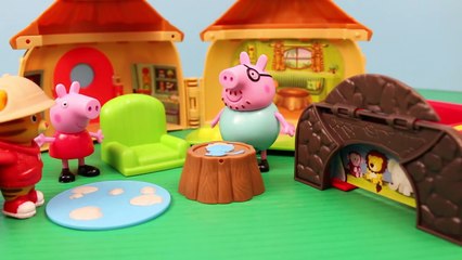 En familia fiesta Casa fangoso cerdo Jugar-doh charcos árbol casa del árbol Peppa daniel tigre dis