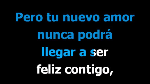 Tu nuevo amor - Lucero - Karaoke - Letra