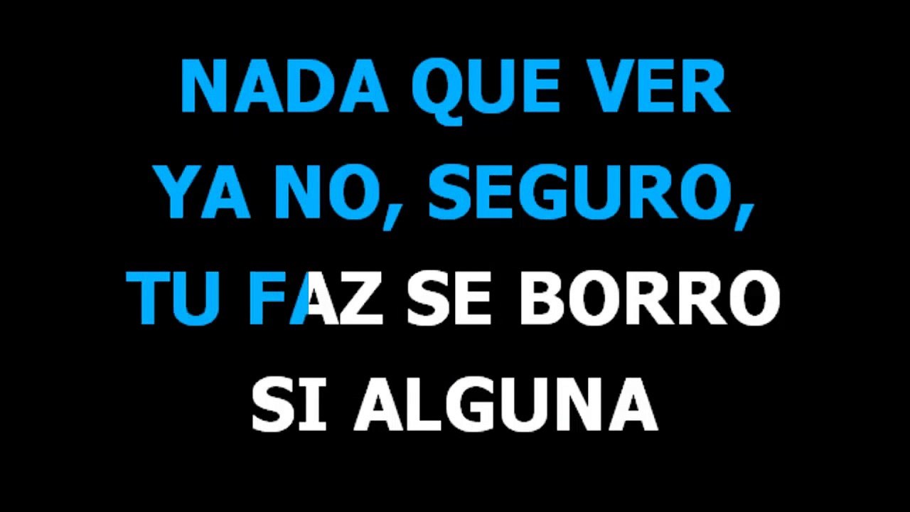 Ya no  - Lucero -  Karaoke -  Letra