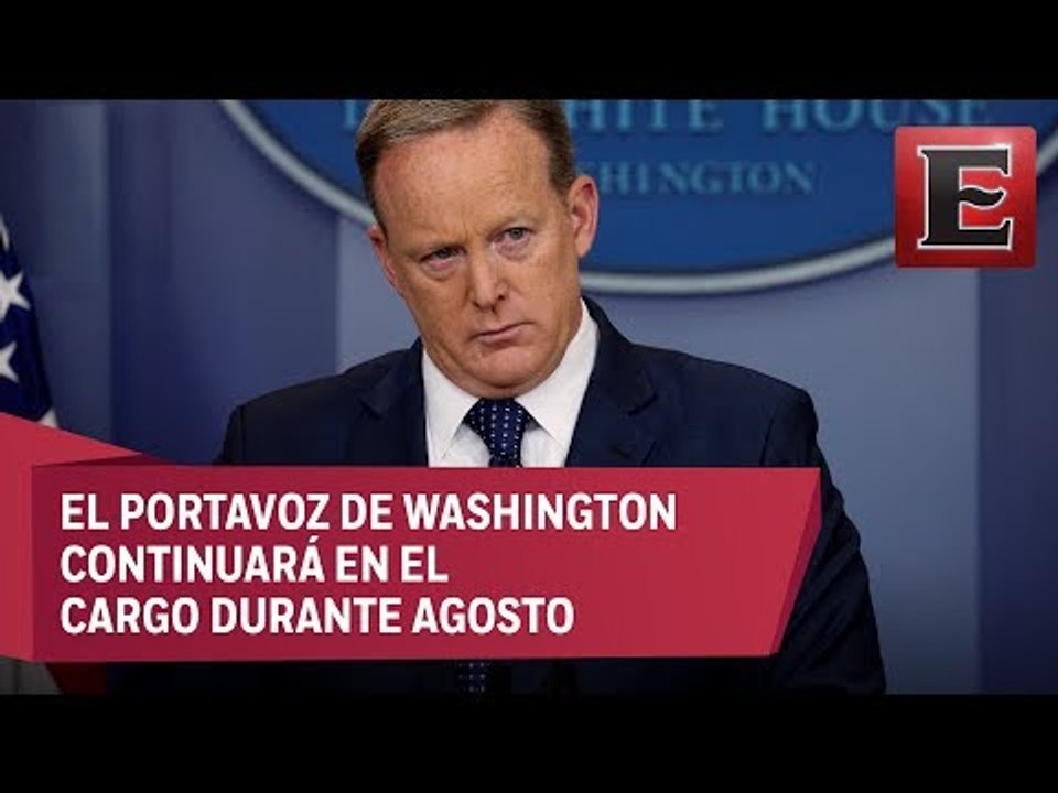 Sean Spicer dimite como vocero de la Casa Blanca