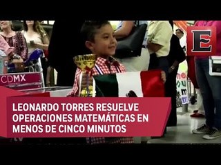 Regresa a México niño ganador en el Mundial de Aritmética Mental 2017