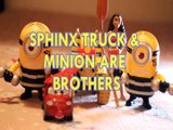 SPHINX TRUCK & MINION ARE BROTHERS CARS 3 MOANA DISNEY DESPICABLE ME PIXAR  Toys BABY Videos , BLAZE & THE MONSTER MACH