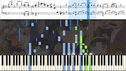 Detective Conan [Movie Theme 11] Nanatsu no Umi o Wataru Kaze no Yo ni [Piano Tutorial]