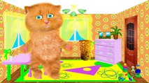 Aprendizaje de los dibujos animados educativos casa habitación vocabulario muebles de la parte 2 Hablar Ginger gatito