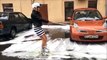22.07.2017 град и снег на лыжах в Питере ( Пародия прикол ) Санкт-Петербург 22 июль 2017 год