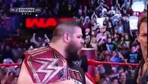 goldberg returns january 2nd 2017 RAW-Goldberg and Roman Reigns sphere Braun strowman together.