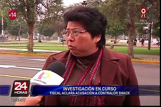 Fiscal Zoila Sueno explica denuncia contra contralor Nelson Shack
