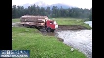 Condiciones Controladores extremo en en ruso camión en 4 camiones rusos condiciones extremas