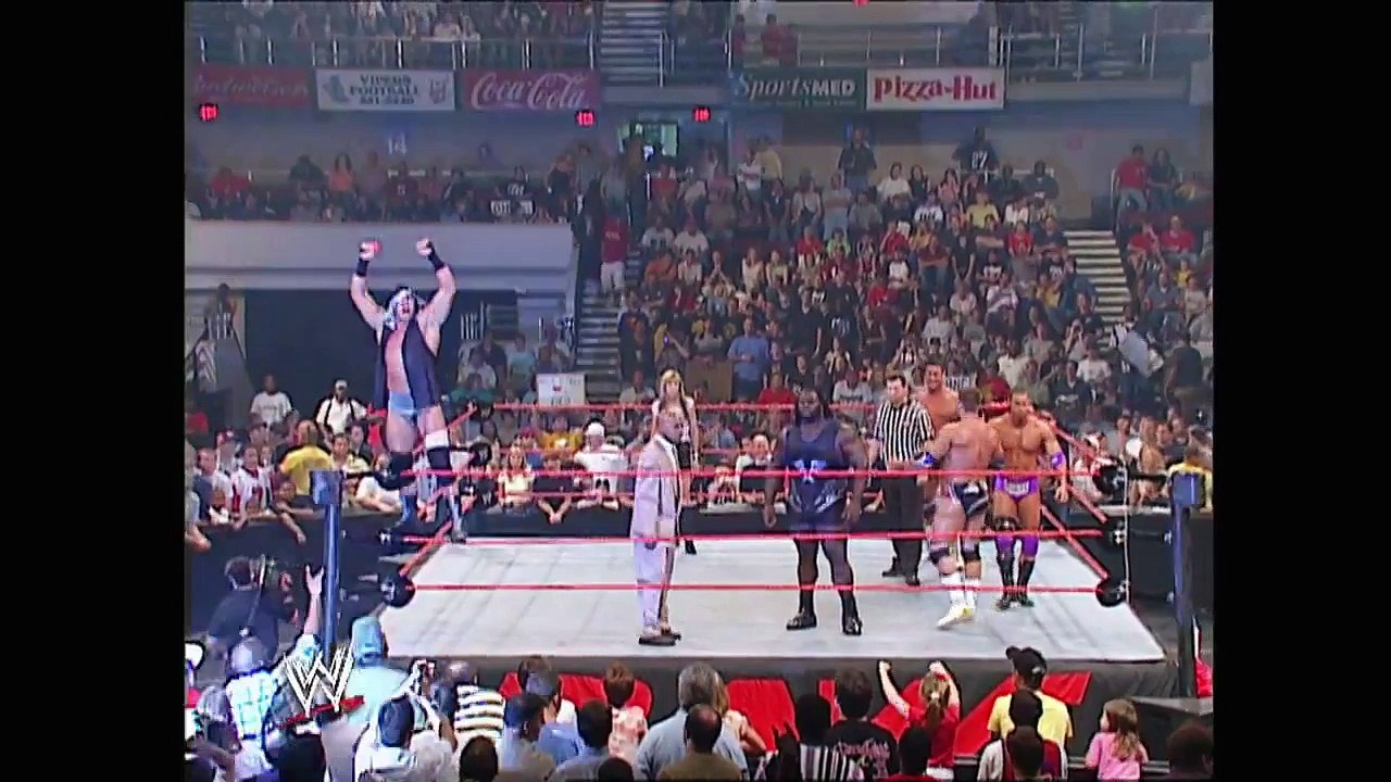 La Resistance, Mark Henry, Rodney Mack vs The Hurricane, Rosey, The Dudley Boyz Raw 09.08.2003