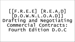 [qZvv8.[FREE] [DOWNLOAD]] Drafting and Negotiating Commercial Contracts: Fourth Edition by Mark Anderson, Victor Warner D.O.C