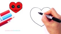 Comment à dessiner couleur baisers étape par étape facile mignonne