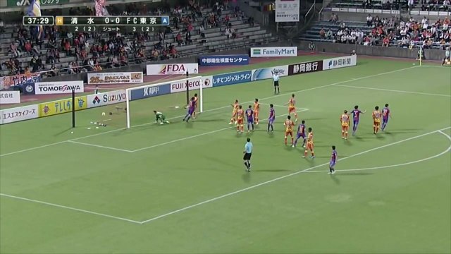 【公式】ゴール動画：小川 諒也（FC東京）38分 清水エスパルスvsＦＣ東京 ＪリーグYBCルヴァンカップ グループステージ 第7節 2017/5/31