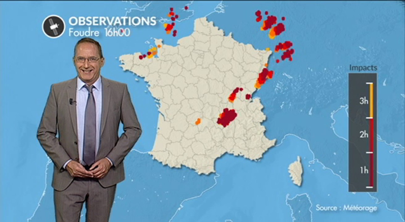 Bilan en images des orages en France samedi