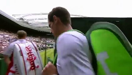Andy Murray back on Centre Court - Wimbledon 2014