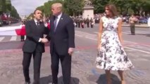 Trump And The President Of France Engage In The Longest Handshake Ever