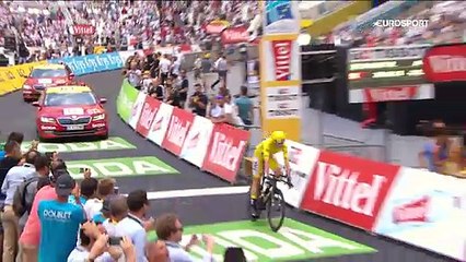Tour de France: Romain Bardet ve Chris Froome'un finiş anı