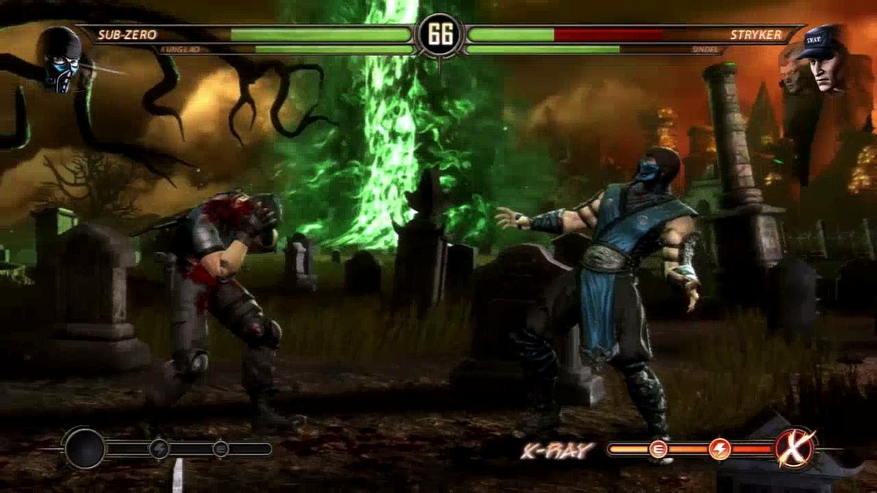KUNG LAO AND SUB ZERO SINDEL VS STRYKER FIGHT AND QUADS